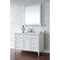 James Martin Brittany 48" Bright White Single Vanity with 3 cm Classic White Quartz Top 650-V48-BW-3CLW