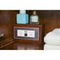 James Martin Mercer Island 36" Single Vanity Coffee Oak Radiant Gold with Glossy White Composite Top 389-V36-CFO-G-GW