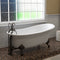 Cambridge Plumbing Cast Iron Slipper Clawfoot Tub 67"x30" Package