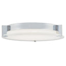 Abra Lighting Flat Round Glass Low profile Flush Mount 30010FM-CH