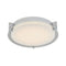 Abra Lighting Flat Round Glass Low profile Flush Mount 30010FM-CH