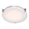 Abra Lighting Flat Round Glass Low profile Flush Mount 30011FM-CH