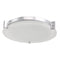 Abra Lighting Flat Round Glass Low profile Flush Mount 30011FM-CH