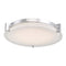 Abra Lighting Flat Round Glass Low profile Flush Mount 30011FM-CH