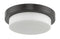 Abra Lighting 11" Stepped Opal Glass Flush Mount Hi-Out Dim LED 30014FM-CH