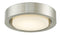 Abra Lighting 13" Opal Glass Recessed in a Metal Frame Hi-Out Dim LED 30036FM-BN