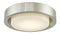 Abra Lighting 16" Opal Glass Recessed in a Metal Frame Hi-Out Dim LED 30037FM-BN