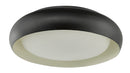 Abra Lighting 15" Recessed Opal Glass in a Metal Frame Hi-Out Dim LED 30060FM-BZ