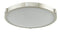 Abra Lighting 17" Low Profile Frost Glass Flush Mount Hi-Out Dim LED 30067FM-BN