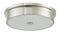 Abra Lighting 12" Opal Glass Flush Mount 30097FM-BN