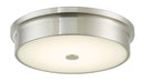 Abra Lighting 12" Opal Glass Flush Mount 30097FM-BN