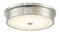 Abra Lighting 12" Opal Glass Flush Mount 30097FM-BN