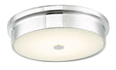 Abra Lighting 12" Opal Glass Flush Mount 30097FM-CH