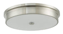 Abra Lighting 15" Opal Glass Flush Mount 30098FM-BN