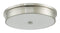 Abra Lighting 15" Opal Glass Flush Mount 30098FM-BN