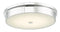 Abra Lighting 15" Opal Glass Flush Mount 30098FM-CH