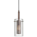 Dainolite 1 Light Metal And Glass Pendant 30961-CM-OBB