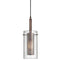 Dainolite 1 Light Metal And Glass Pendant 30961-CM-OBB