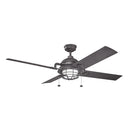 Kichler Maor Patio LED 65" Fan Distressed Black 310136DBK