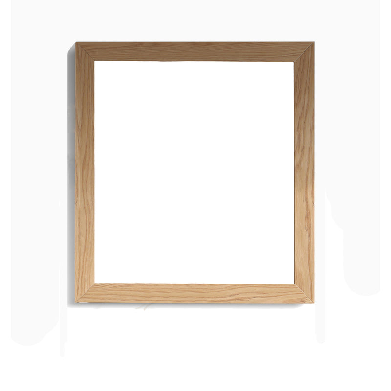 Laviva Sterling 30" Framed Square California White Oak Mirror 313FF-3030CO