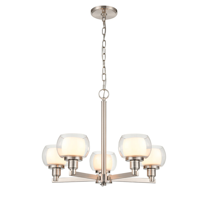 Innovations Lighting Cairo 5 Light 20" Chandelier 330-5CR-SN-CLW