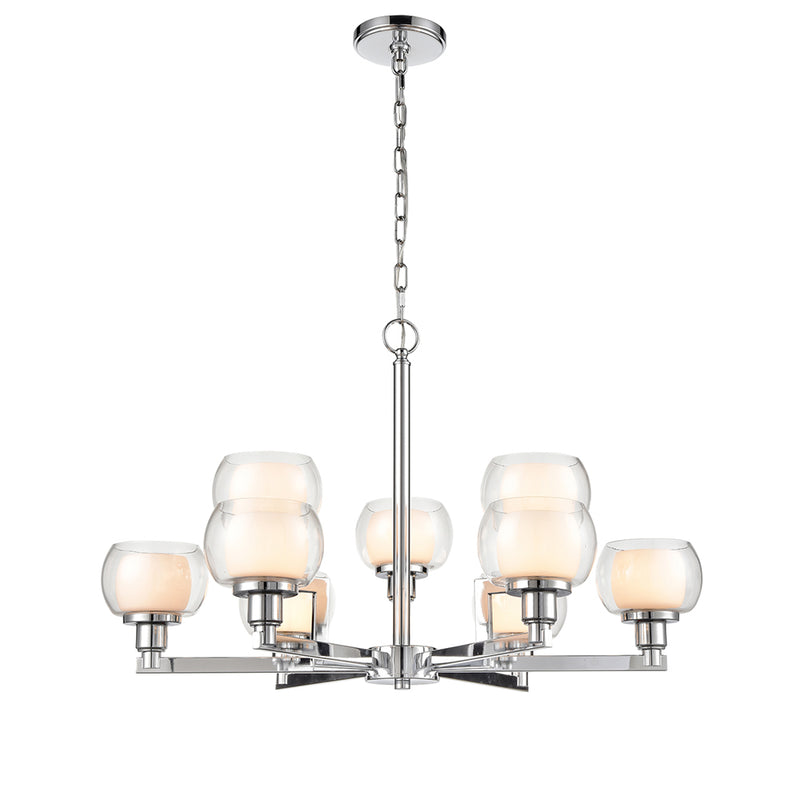 Innovations Lighting Cairo 9 Light 30" Chandelier 330-9CR-PC-CLW-LED