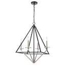 Innovations Lighting Raleigh 4 Light 23.5" Chandelier 331-4CR-BSN