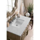 James Martin Castilian 36" Single Vanity Empire Gray with 3 cm Eternal Jasmine Pearl Quartz Top 160-V36-EG-3EJP