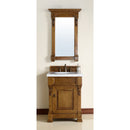 James Martin Brookfield 26" Country Oak Single Vanity with 3 cm Carrara Marble Top 147-114-V26-COK-3CAR