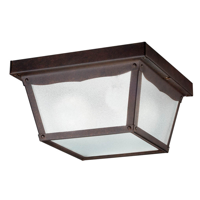 Kichler 9.25" 2 Light Flush Mount Tannery Bronze 345TZ