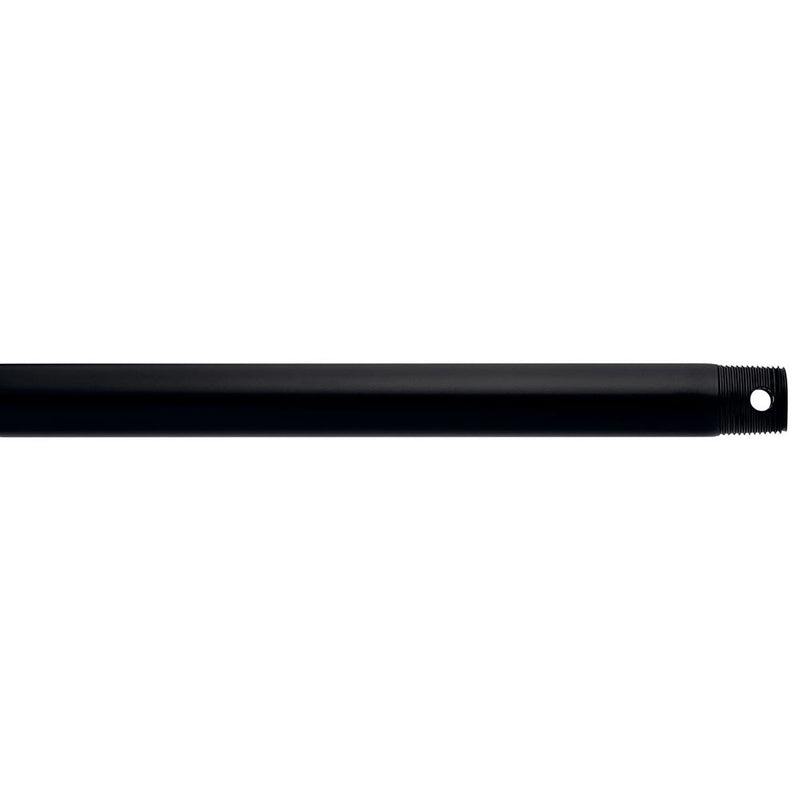 Kichler Dual Threaded 12" Downrod Satin Black 360000SBK