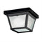 Kichler 7.5" 1 Light Flush Mount Black 365BK