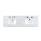 James Martin 72" Double 3 cm Top Carrara White with Sink 090-S72-CAR-SNK