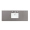 James Martin Palisades 60" Single Vanity Bright White with 3 cm Gray Expo Quartz Top 527-V60S-BW-3GEX