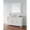 James Martin Brookfield 60" Bright White Single Vanity with 3 cm Classic White Quartz Top 147-V60S-BW-3CLW