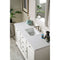 James Martin Savannah 60" Single Vanity Cabinet Bright White with 3 cm Classic White Quartz Top 238-104-V60S-BW-3CLW