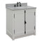 Bellaterra 31" Single Vanity" Glacier Ash Finish Top With Gray Granite And Oval Sink 400100-GA-GYO