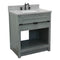 Bellaterra 31" Single Vanity" Gray Ash Finish Top With Gray Granite And Rectangle Sink 400101-GYA-GYR