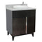 Bellaterra 31" Single Vanity" Silvery Brown Finish Top With Gray Granite And Round Sink 400200-SB-GYRD