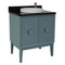 Bellaterra 31" Single Vanity" Aqua Blue Finish Top With Black Galaxy And Round Sink 400400-AB-BGRD