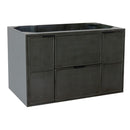 Bellaterra 36" Single Wall Mount Vanity" Linen Gray Finish Cabinet Only 400501-CAB-LY