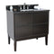 Bellaterra 37" Single Vanity" Cappuccino Finish Top With Black Galaxy And Rectangle Sink 400503-CP-BGR