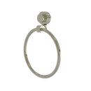 Allied Brass Venus Collection Towel Ring with Groovy Accent 416G-PNI