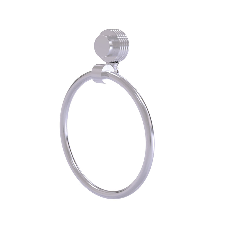 Allied Brass Venus Collection Towel Ring with Groovy Accent 416G-SCH