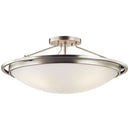 Kichler 23.25" 4 Light Semi Flush Brushed Nickel 42025NI