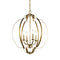 Kichler Voleta 26.25" 4 Light Foyer Pendant Natural Brass 42138NBR