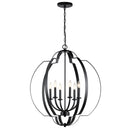 Kichler Voleta 27.75" 6 Light Foyer Chandelier 42139BK