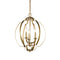 Kichler Voleta 20.75" 3 Light Pendant Natural Brass 42140NBR