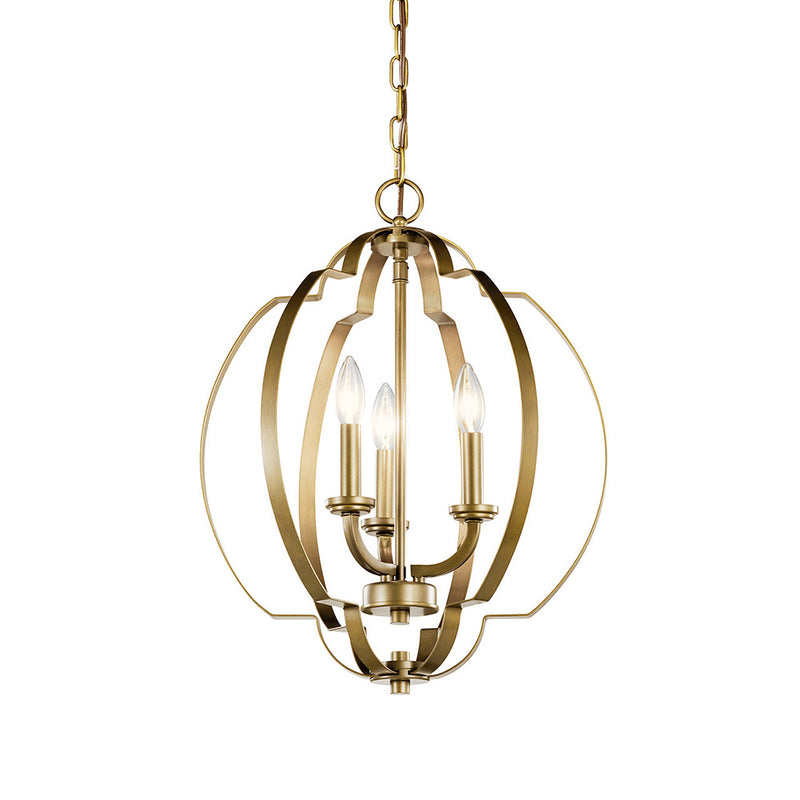 Kichler Voleta 20.75" 3 Light Pendant Natural Brass 42140NBR