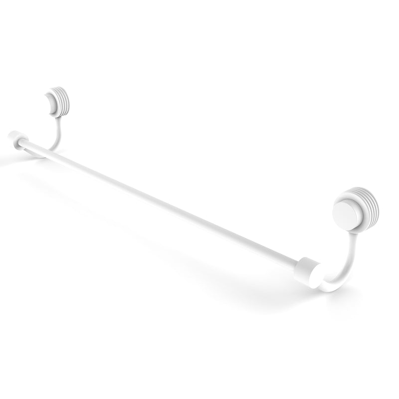 Allied Brass Venus Collection 18 Inch Towel Bar with Groovy Accent 421G-18-WHM